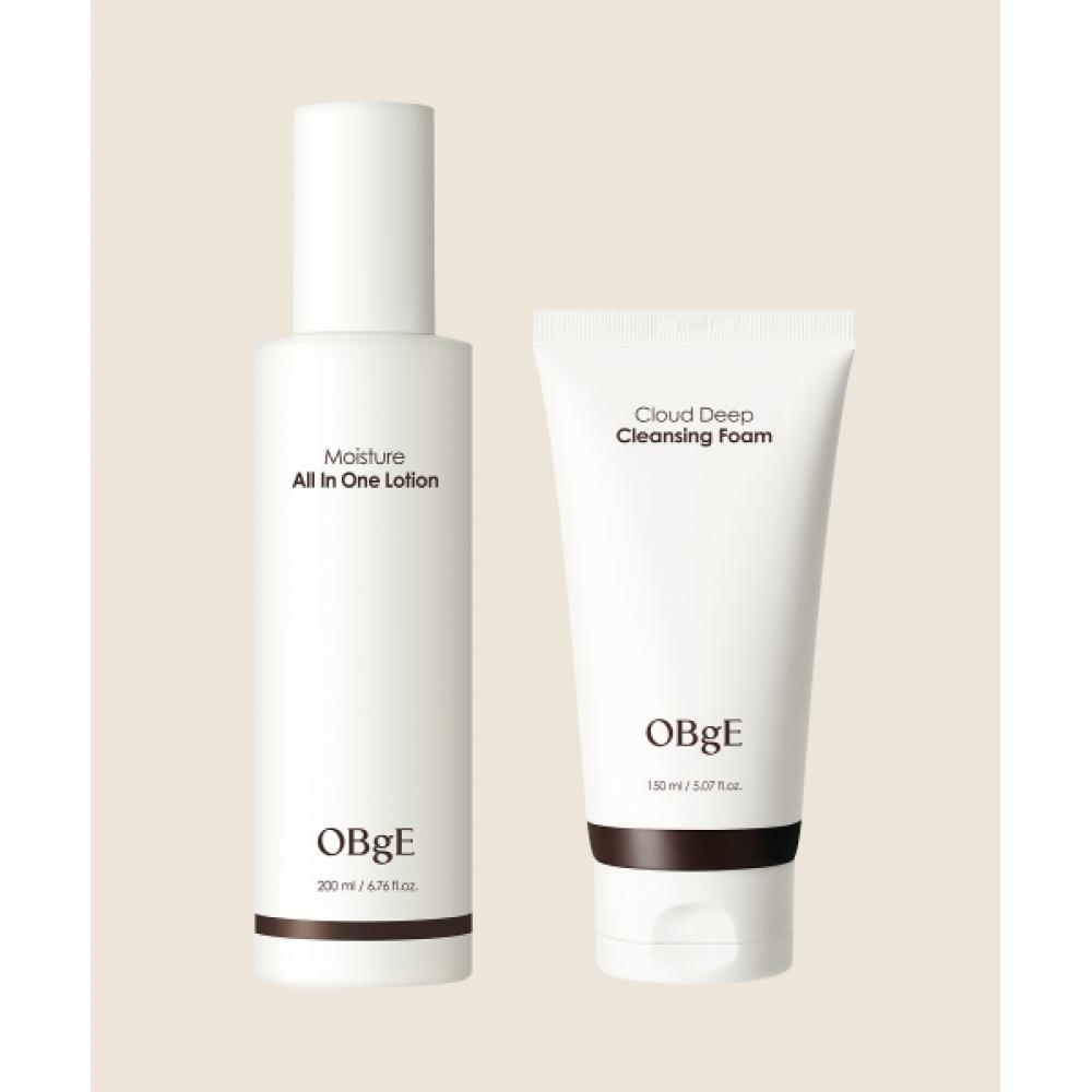 Obge Moisture All In One Lotion + Cloud Deep cleansIng Foam Set NONE