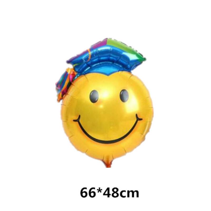 1pcs Cute Smiling Face Doctor Cap Foil Balloons Doctor Hat Balloons Kids Toys Graduation Party Decor