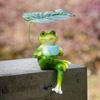Cute Frog Figurine Cartoon Frog Ornament Decor Landscape Decoration Garden Frog Statue  Courtyard