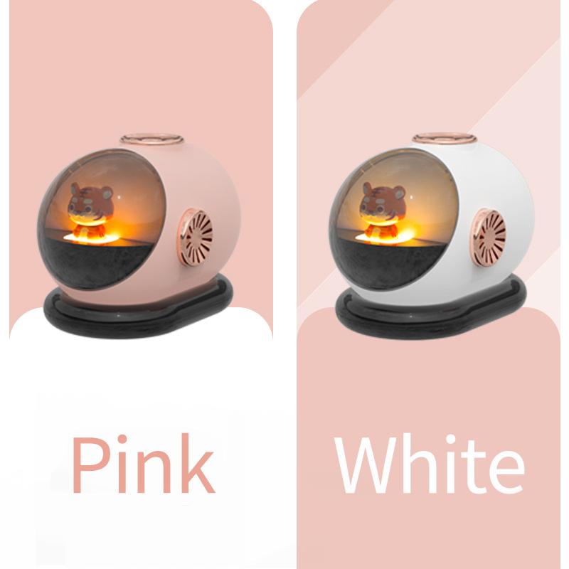 Cartoon Tiger Air Humidifier Usb Rechargeable 1200mah Battery Operated Wireless Ultrasonic Cool Mist Aroma Water Diffuser