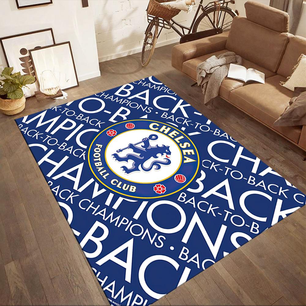 Chelsea Football Club Fans Square Rugs Are a Great Choice for Living Rooms, Bedrooms, Home Décor, and As Gifts.