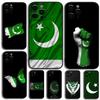 Pakistan Flagge Handyhülle Für Apple iPhone 15,14,13,12,11,Pro,X,XS,Max,XR,Plus,Mini Weiche Schwarze Hülle