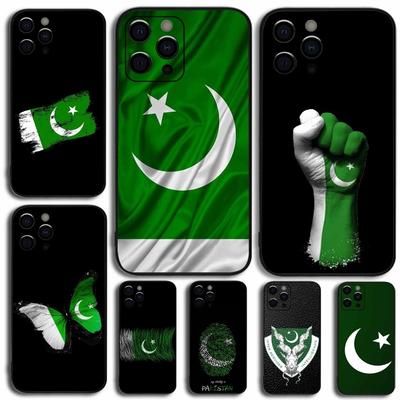 Pakistan Flag Phone Case For Apple iPhone 15,14,13,12,11,Pro,X,XS,Max,XR,Plus,Mini Soft Black Cover