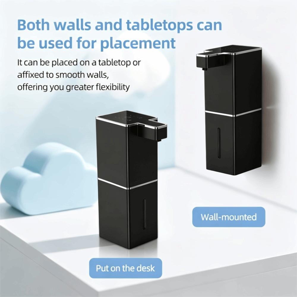 Liquid/Foam Hand Sanitizer Dispenser USB Rechargeable Hand Cleaning Washing Machine Shower Gel