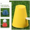 16-teiliges Golf-Gummi-Tees mit Saiten, 4 Größen, Pyramidenballhalter, Ausrüstungsset