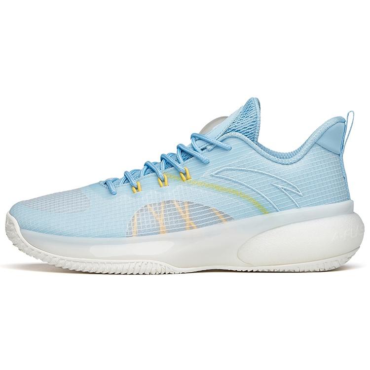ANTA Light Bubble Cement Basketball Shoes  Blue White  Men s 112121606S-9 EU 45