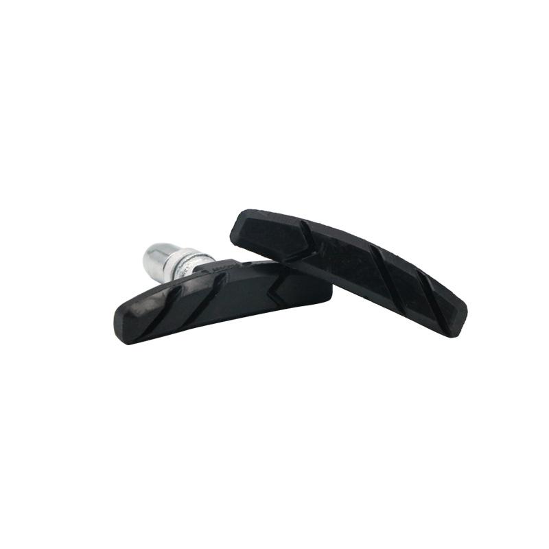 

2шт велосипедные горные тормозные колодки V-brake с грязевым желобом бесшумные тормозные колодки MTB детали тормозов для шоссейного велоспорта резиновый лист сменный чёрный