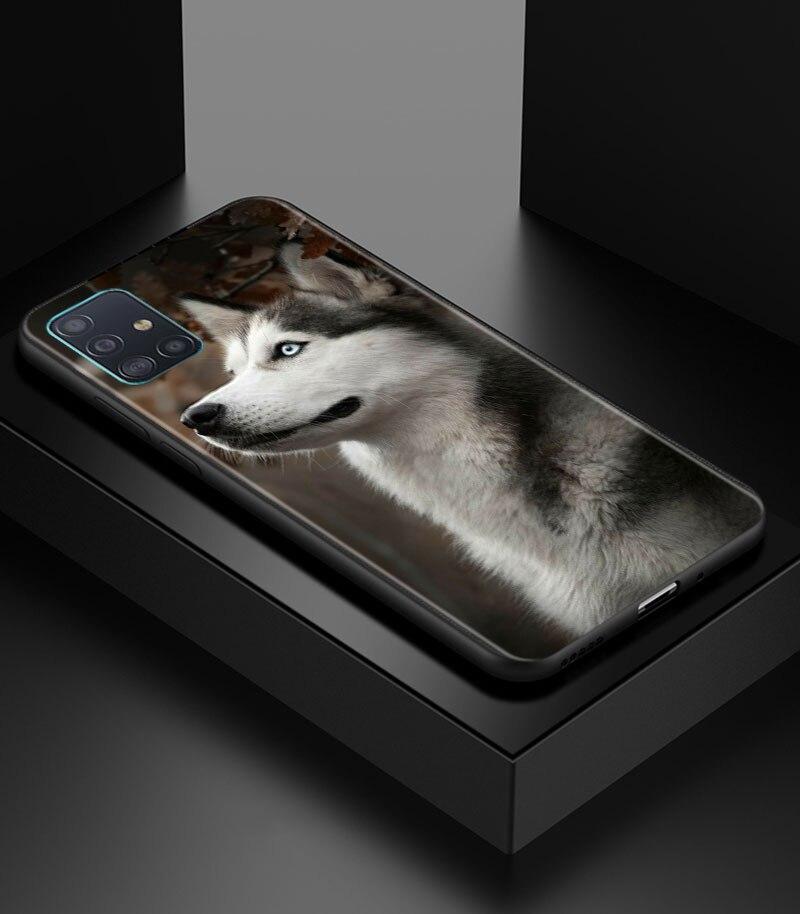 Alaskan Husky Dog Cute Puppy Phone Case for Samsung Galaxy A51 A71 A21S A12 A11 A31 A52 A41 A32 A72 A02S A01 5G Silicon Cover