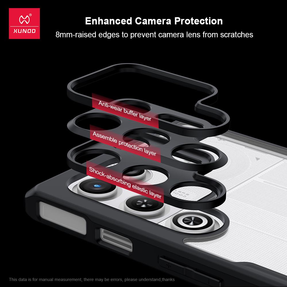 Xundd Pouzdro pro ZTE Nubia RedMagic 11 Air Red Magic 11 Air Ochrana fotoaparátu Airbag Protipádový kryt Akrylová a TPU zadní kryt telefonu