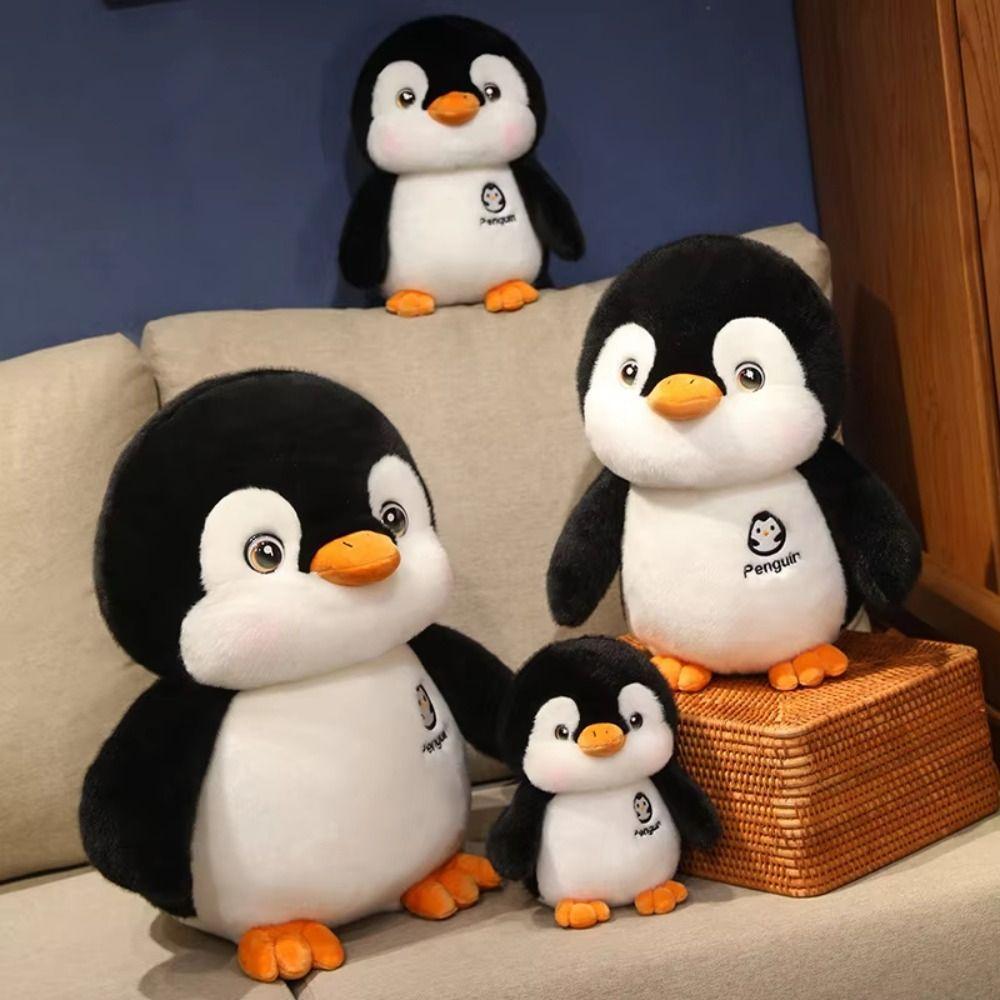 Animal Penguin Plush Doll Stuffed Couple Penguin Doll Creative Fat Penguin Throw Pillow  Kids Gifts