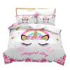 Unicorn 3D Digital Printing Bed Sheet Home Textile Three-Piece Set Four-Piece Set