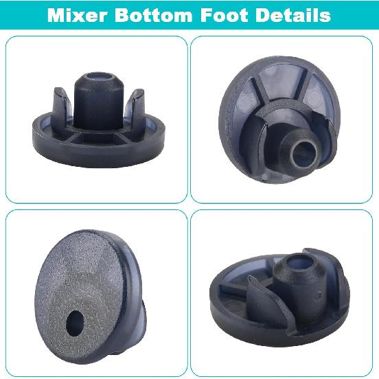 Beautyflier Mixer Bottom Foots for KitchenAid Tilt Head Stand Mixer KSM150 KSM152 KSM154 KSM155 KSM158 KSM160, Sturdy and Durable TPU Replacement