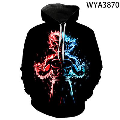 Dragon Ball Men's Super 3D Digital Printing Hoodie Sports Sweatshirt Youth Popular Casual Loose Type