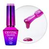 Kolorowy Top Bez Przemywania Top No Wipe Crystal Glass Molly Nails Fioletowy Bez Hema/Di-Hema 10G