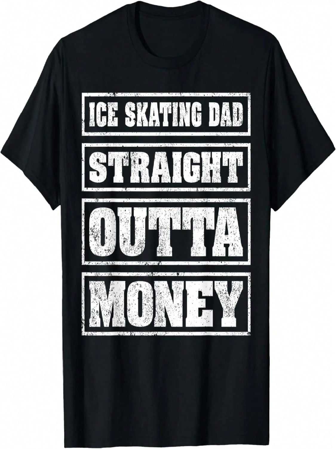 Ice Skating Dad Straight Outta Money Ice Skating Fathers Day T-Shirt S разноцветный