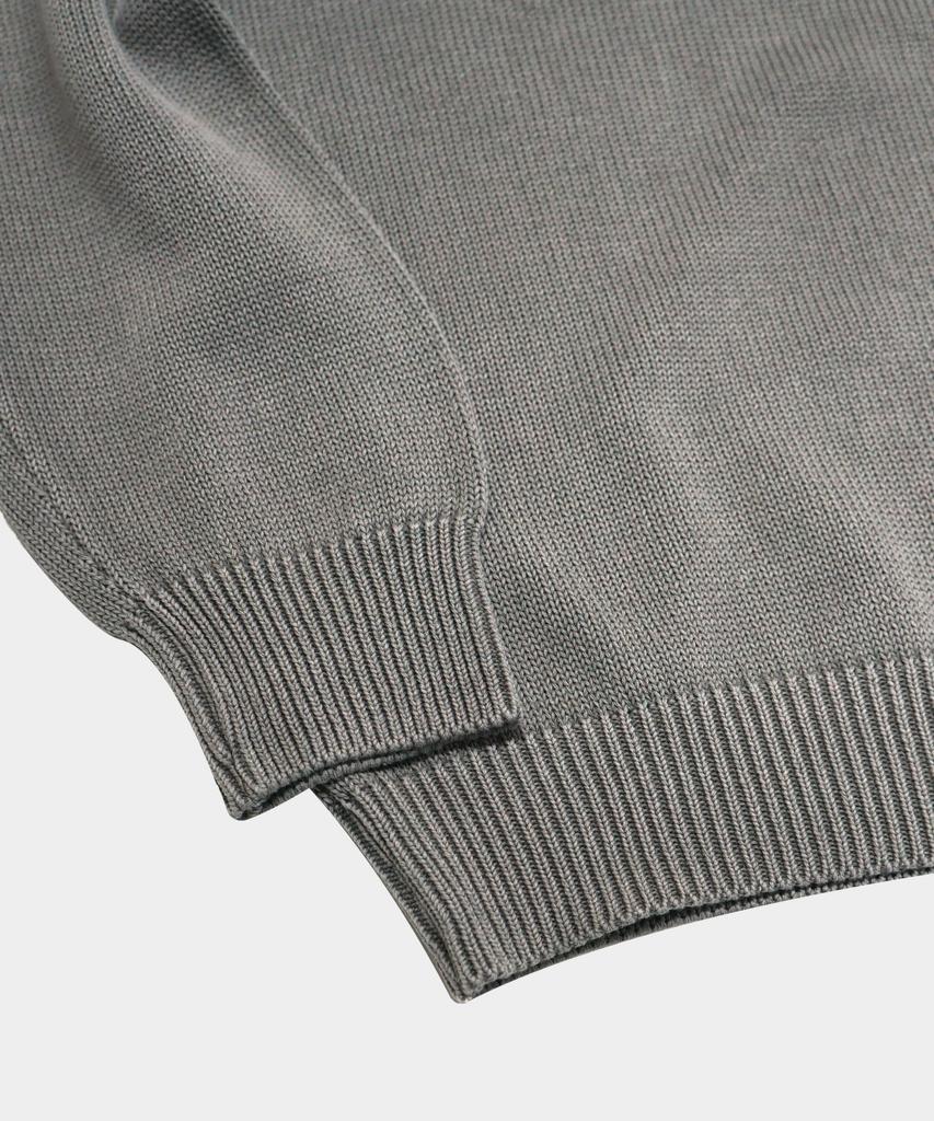 BIRBANTE Garment-Dyed Washable Round Knit - Grey