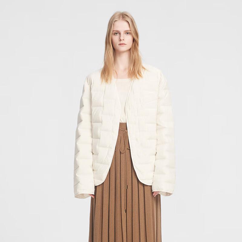 

ELLASSAY Women s Embossed Plaid Down Jacket S