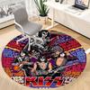 1pc KISS Music Office Round Area Rug, Under Office Chairs Bedroom Living Room Home Decor  a1016299