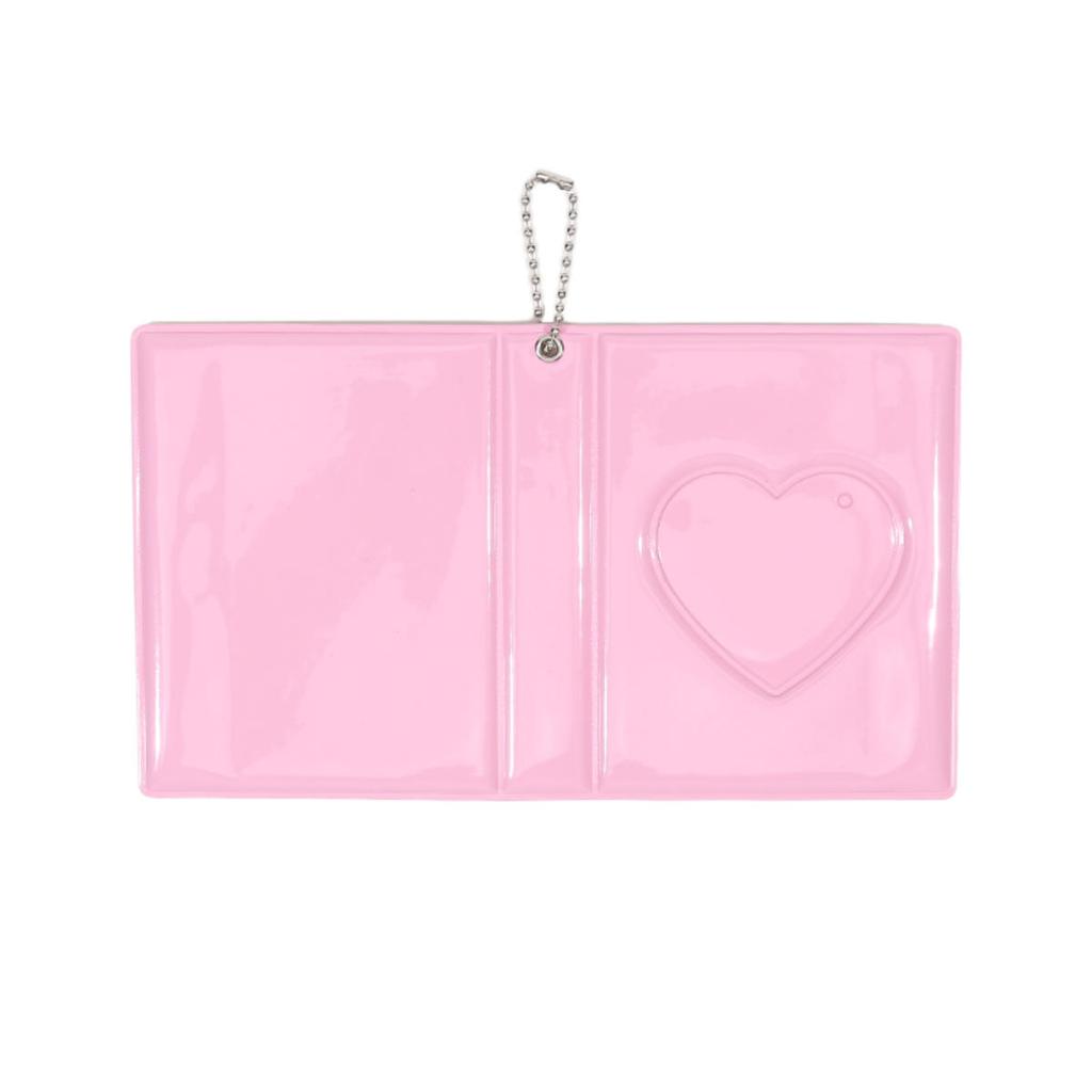 1PC Solid Color Pockets Portable Key Chain Photos Holder Mini Photocard Albums for Kpop Idol Star Chasing Cards Collect Book