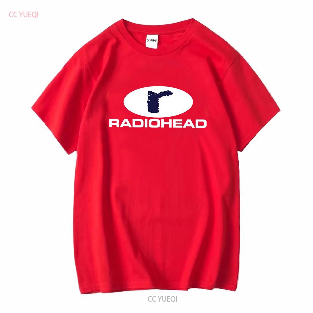 Radiohead T Shirt New men long or short sleeves vintage Washed Stretched Stylish Unisex Comfortable Slightly graphic fashion