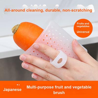 10 Pcs Multifunctional Vegetable Fruit Brush for Scrubbing Radishes Potatoes, Dirt Removal, Flexible Kitchen Sink Brush, Strainer, Cleaning Brush