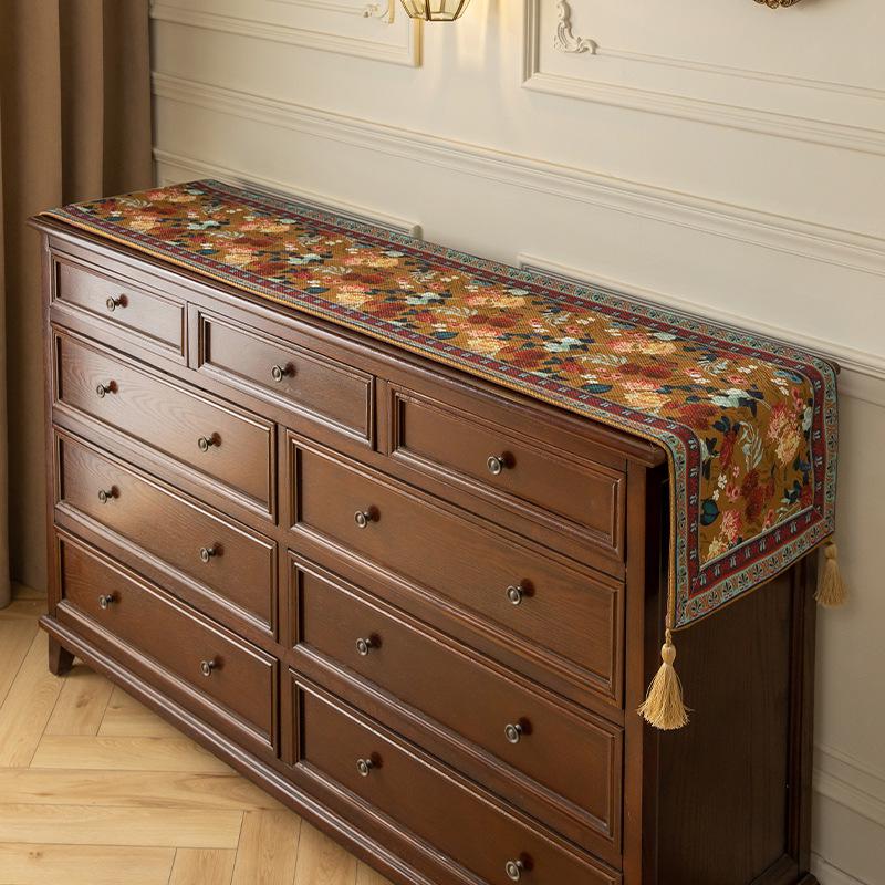 

Дорожка для стола и шкафа в стиле ретро в американском стиле - высококачественный тканевый чехол 40x180 cm