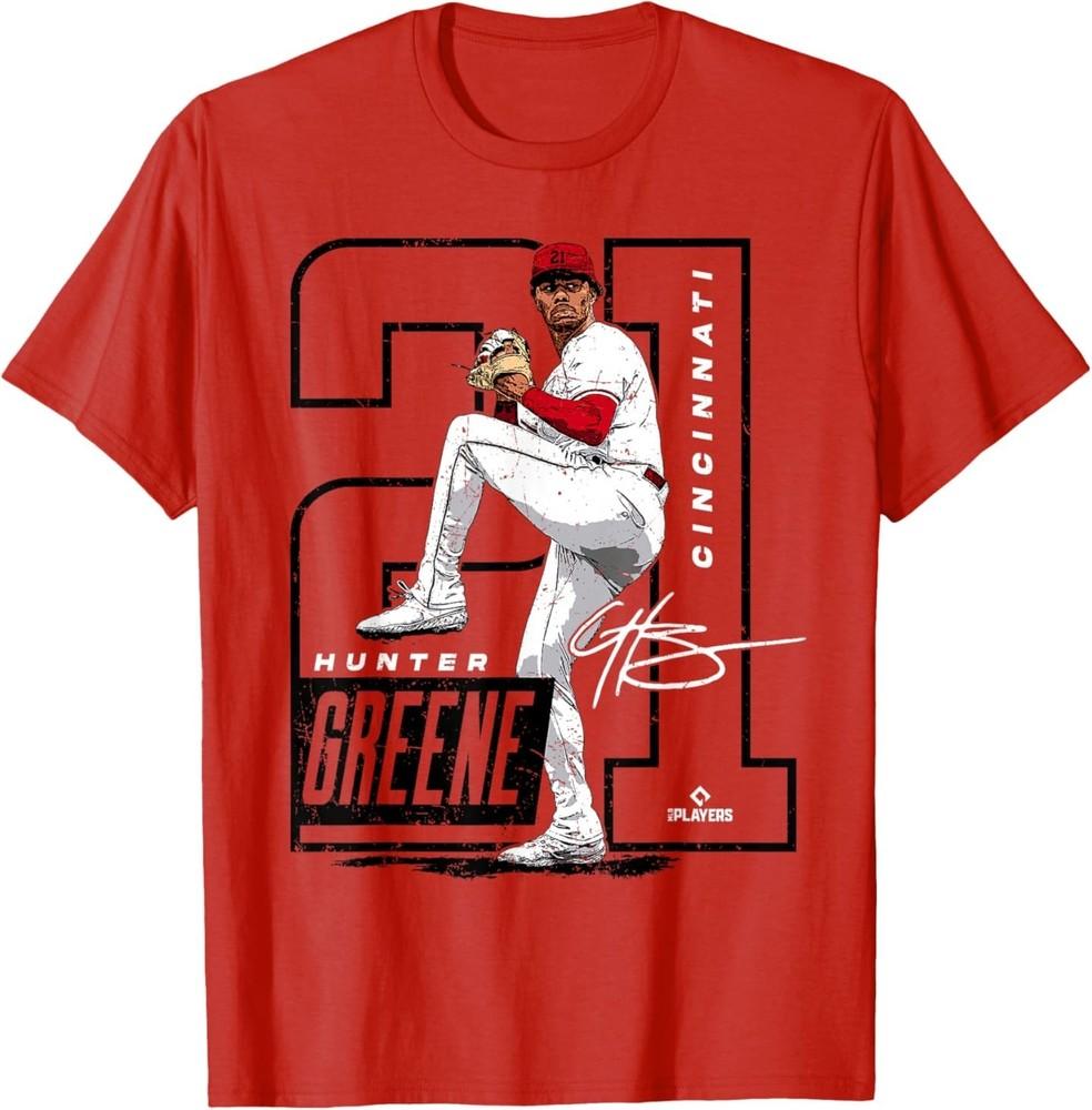 Hunter Greene - Cincinnati MLB Baseball Players - MLBHGR202M T-Shirt 2XL