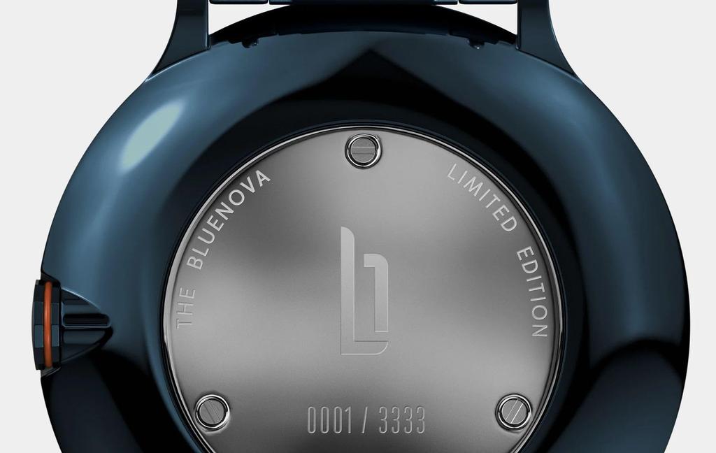 Lilianthal Berlin Edycja Limitowana Mały Sekundnik Wyprodukowano w Zegarek na Rękę, Niemcy, Niebieski, L01-LE-015-B040ES