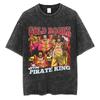 Men Hip Hop Streetwear Black TShirt Japanese Anime One Piece Vintage T Shirt Summer Harajuku Cotton Tshirt Short Sleeve Tops