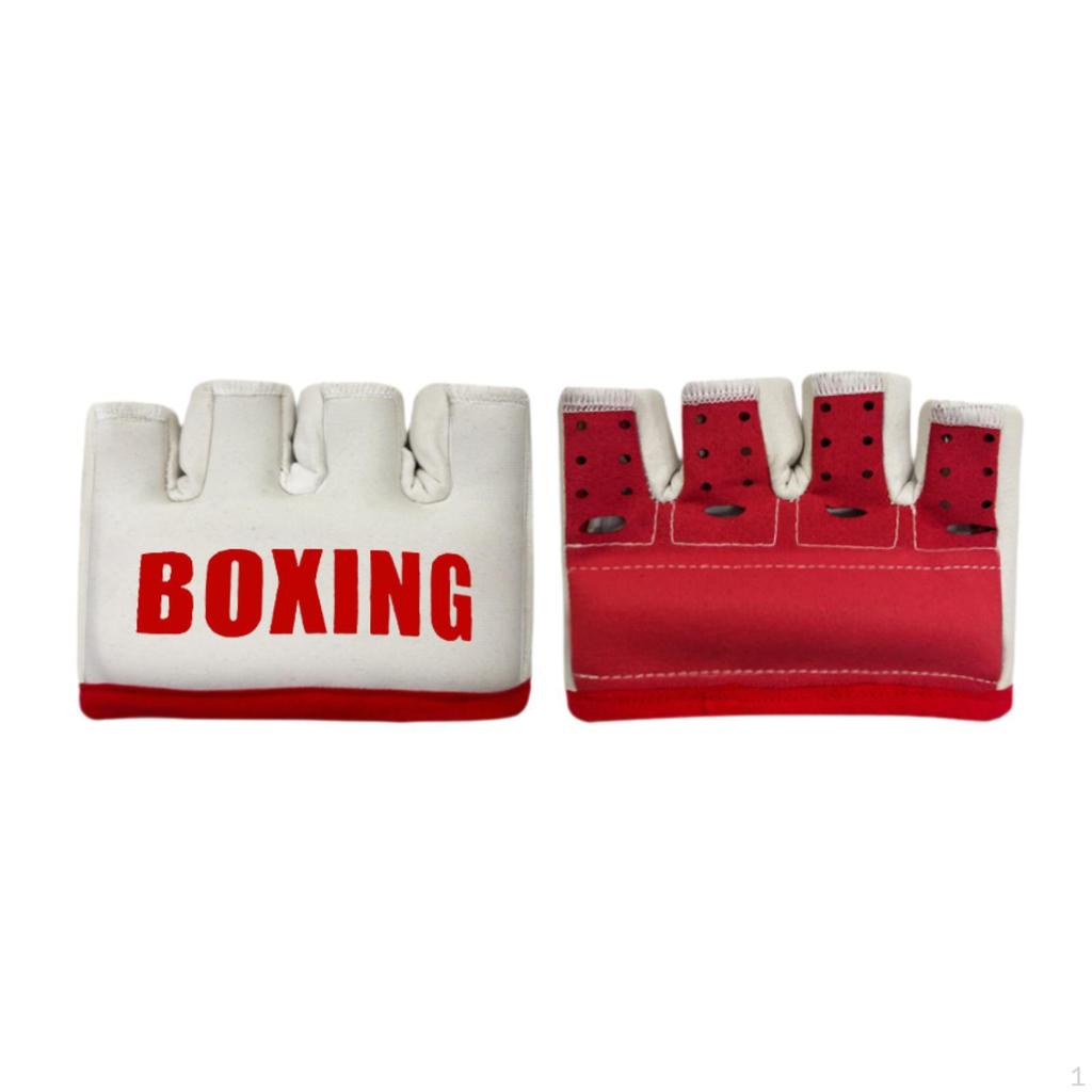 Boxing Gloves Fight Adult Watch Fitness Training Women Men Half Finger Glove