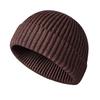 Custom Knit Cuffed Wool Slouchy Beanie,Streetwear Private Woven Label Logo Beanies,Fisherman Skull Hats Winter Cap