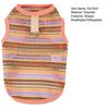Pet Striped Tank Top Spring Summer Hollow Sleeveless Shirt with D-Ring Small Breed Dogs Cats Clothes Breathable Pet Costume Outfit Apparel