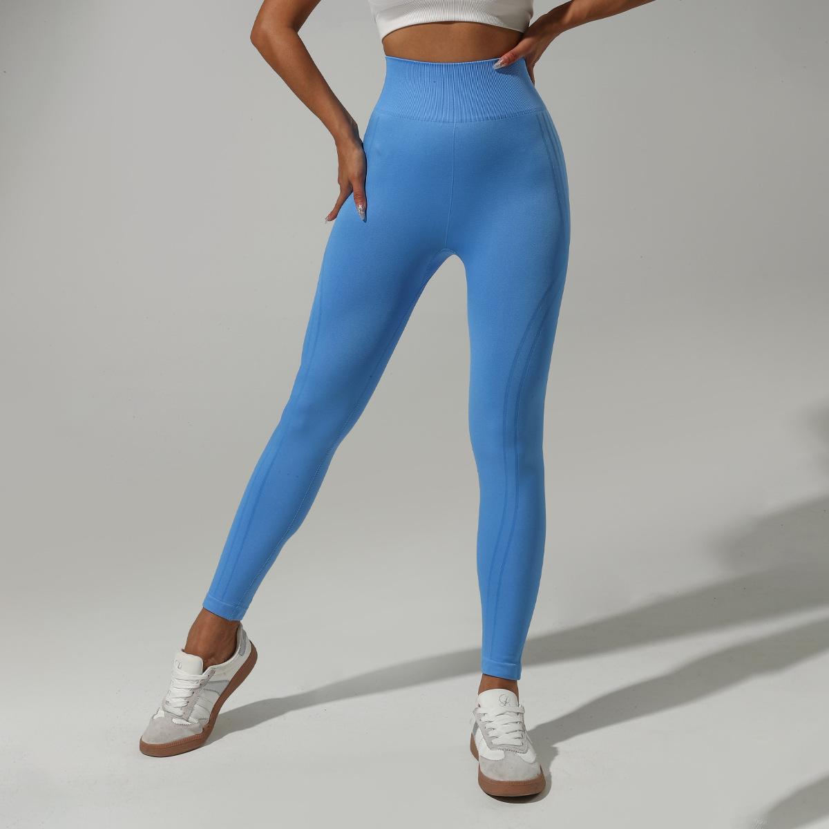 

European and American high waist, hip lift, abdominal wear, fitness trousers, sports tight body sculpting yoga pants S