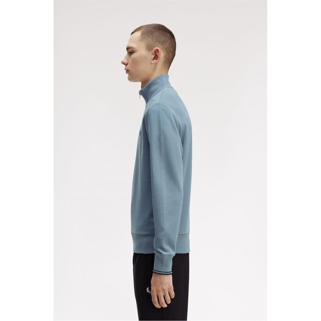 Fred Perry Mens Logo Half Zip Sweatshirt