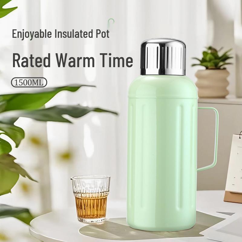 Zhenmei Smart Thermos with Temperature Display and Handle - Tea Separator Stewing Pot for Home Use