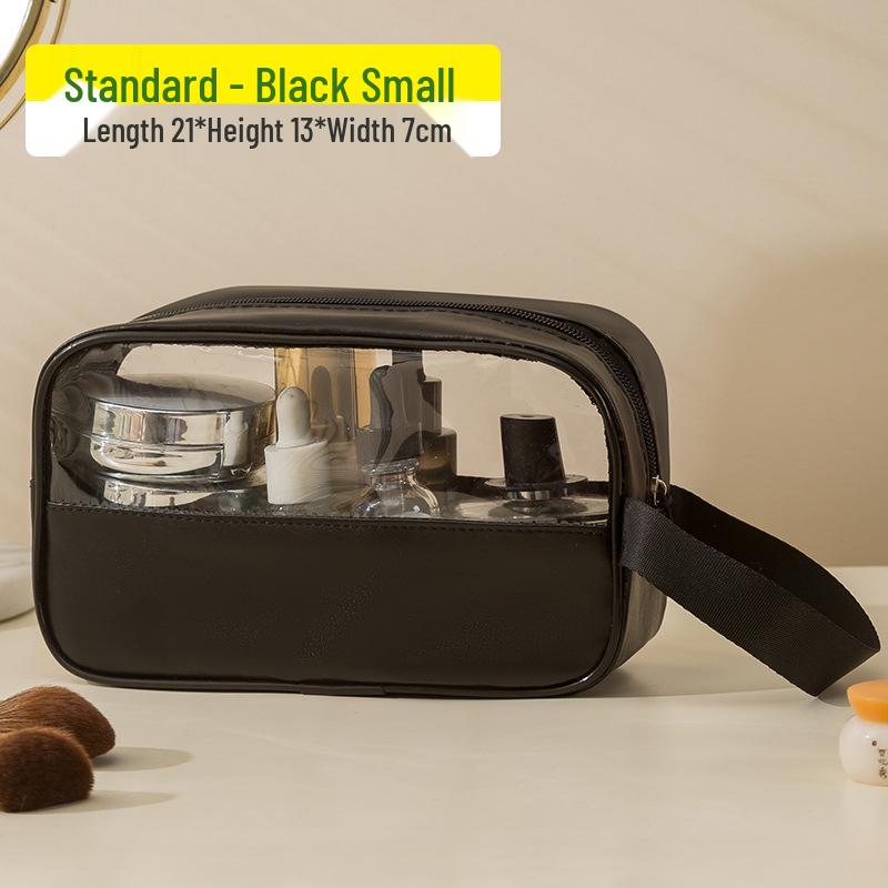 

Translucent Waterproof Portable Makeup Bag - Large Capacity for Travel Cosmetics