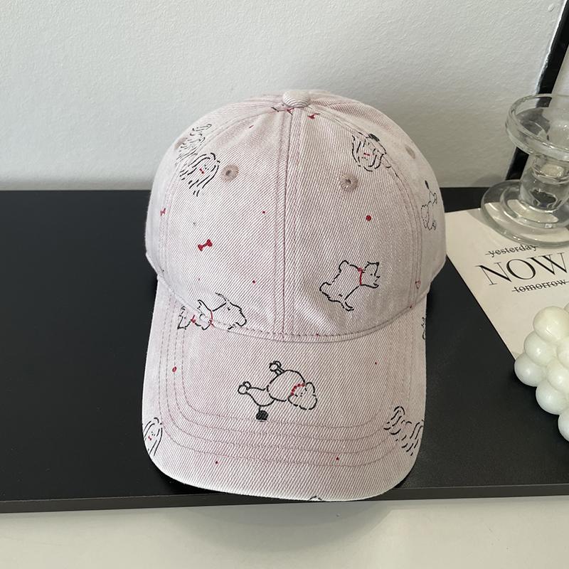 2025 New Cartoon Baseball Cap Retro Women Spring and Summer Fashion Casual Cute Versatile Quality Trend Beret Cap
