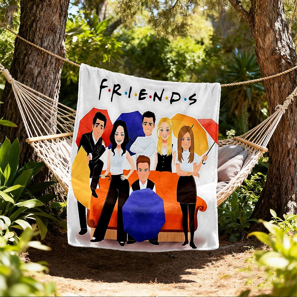

1pc friends Outdoor Blanket - Throw Blanket, Soft , Flannel Blankets, Living Room, Travel, Camping c1209041 80x120cm