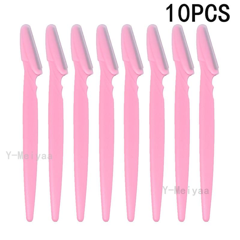 5/10/50Pcs Eyebrow Trimmer Makeup Tools Safe Eye Brow Razor Face Body Hair Removal Shaver Blades Woman Eyebrows Shaping Knife