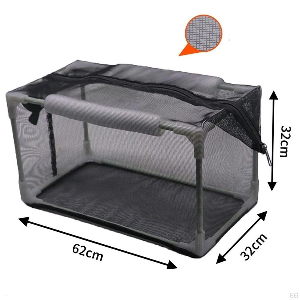 Aquarium Breeder Net Isolation Box Nylon Mesh Plastic Frame for Newborn Small Fish Easily Install