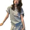 Cartoon Pony Print Short-sleeved T-shirt - Relaxed Style Loose Top