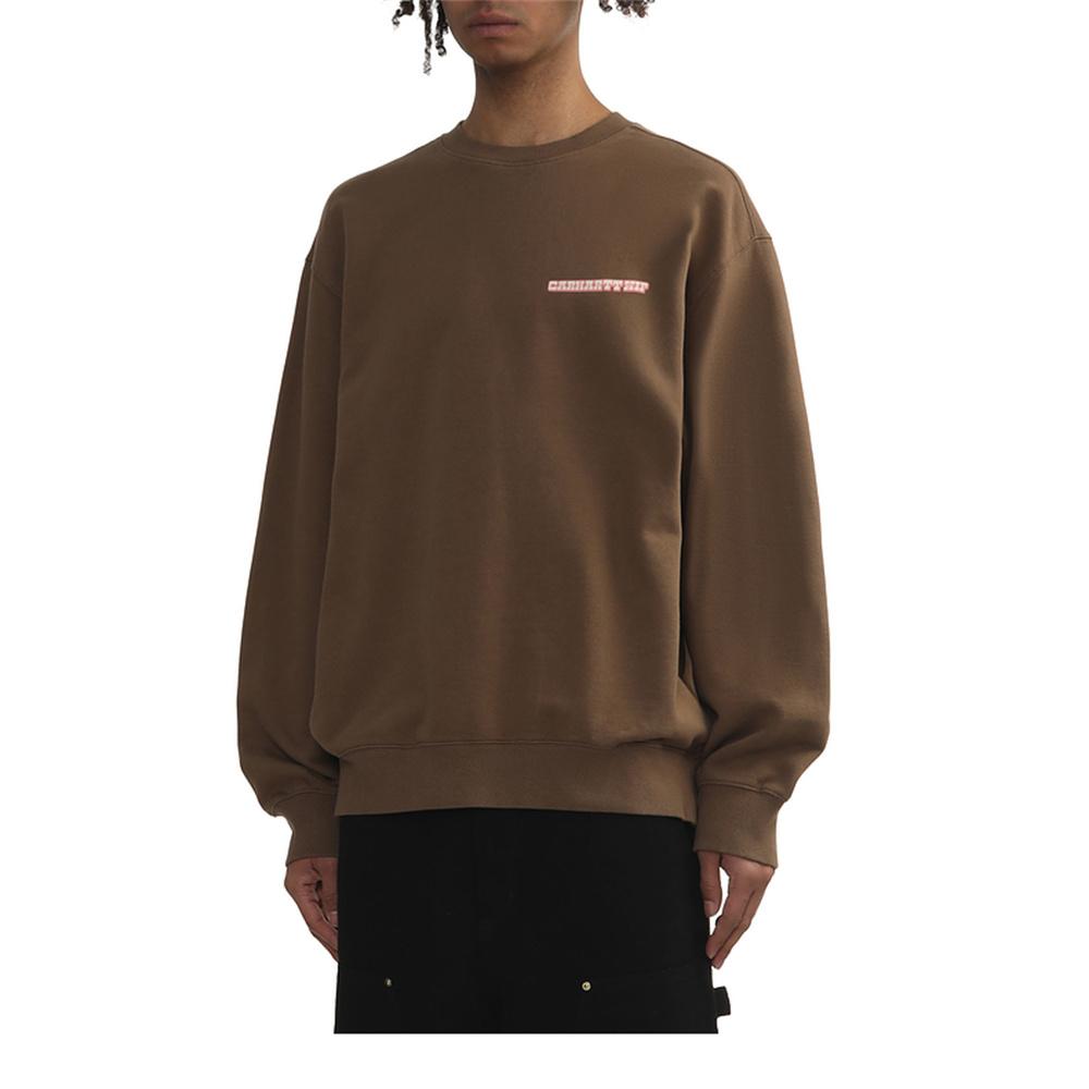 Carhartt WIP SS25 Greatest Flicks Sweatshirt Loose Heavyweight Back Letter Print Crew Neck Long Sleeve Men Sweatshirt I034413-2LT-XX