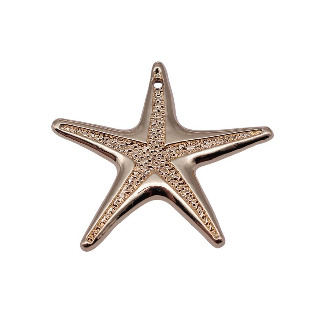 Starfish Charms Multi Color Metal Pendants For Beach Themed DIY Jewelry Accessories