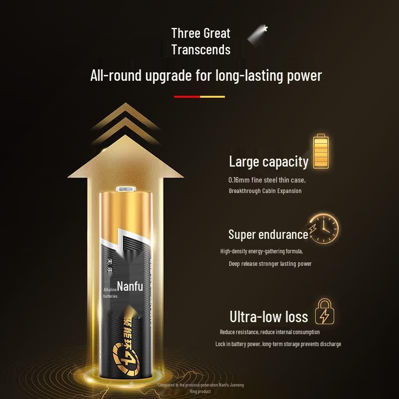 Nanfu AA Alkaline Batteries CN plug (adapter included)