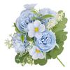 For Forest-Style Artificial Peony Bouquet for Bridesmaids and Photographers Requiring Consistent Floral Appearance Events