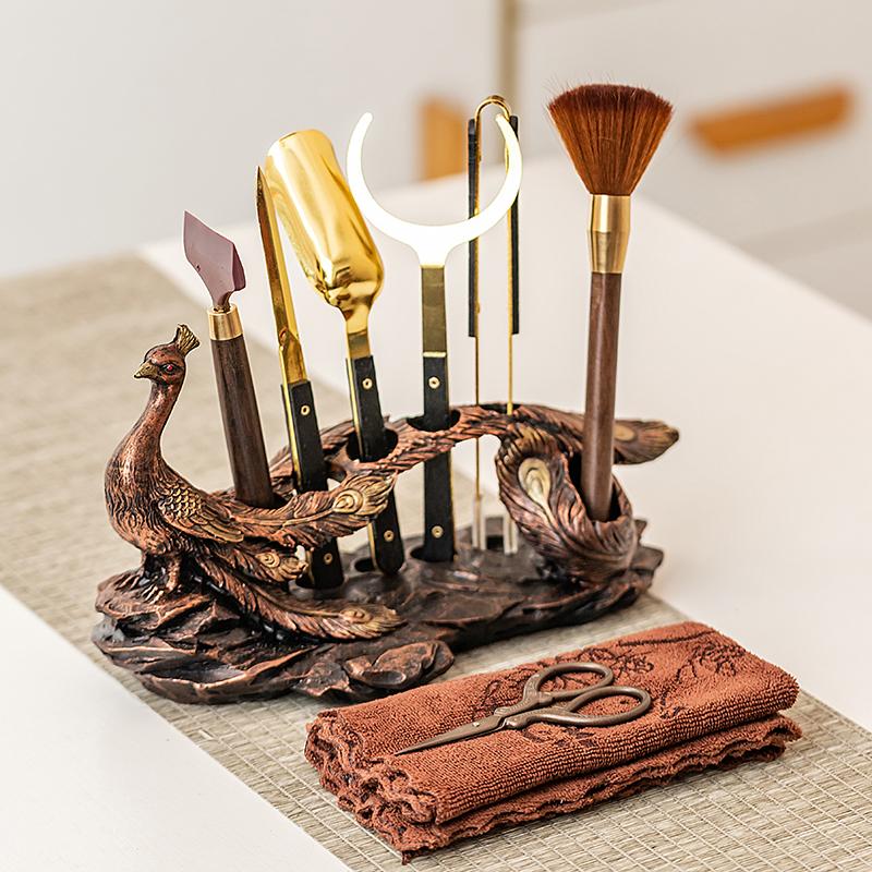 Tea Ceremony Six Gentlemen Accessories Kung Fu Tea Set Supplies Tea Clip Tea Knife Tea Cup Holder Tea Pen Tea Scraping Tea Tool