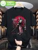 2026 Chinese New Year Mens Couple Swordheart Dripping Blood Logo Tshirt  Soft Round Neck Streamlined Heart Cartoon Print