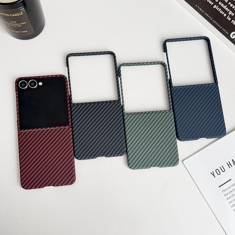 Carbon Fiber Magnetic Wireless Charging for Magsafe Case for Samsung Galaxy Z Flip 7 6 5 4 3 Flip7 Flip6 Matte PC Armor Cover