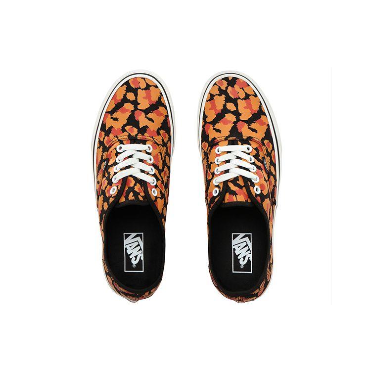 Vans Leopard Authentic Low Top Skate Shoes Unisex Sneaker Black Red VN0A2Z5IV4V