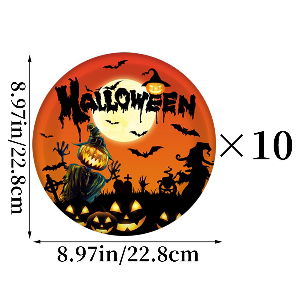 Halloween Ghost Festival Party Decoration Plate Pulling Flag Banner Honeycomb Ball Scarecrow Pumpkin Paper Cup Plate
